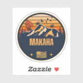 Makaha, Hawaii Sticker (Vel)