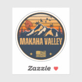 Makaha-vallei, Hawaï Sticker (Vel)