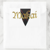 Makai Rechthoekige Sticker (Tas)