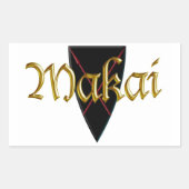 Makai Rechthoekige Sticker (Voorkant)
