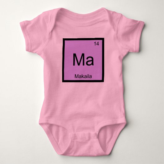 Makaila naam chemie element periodiek systeem romper (Voorkant)