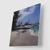 Makalawena Beach Vierkante Klok (Hoek)