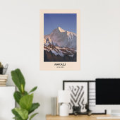 Makalu Berg Himalaya Poster (Thuiskantoor)