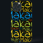 Makan Case-Mate iPhone Case<br><div class="desc">Makan. Show and wear this popular beautiful male first name designed as colorful wordcloud made of horizontal and vertical cursive hand lettering typography in different sizes and adorable fresh coBijgevolg. Wear your positieve french name or show the world whom you love or is geweldig. Merch with this soft text artwork...</div>