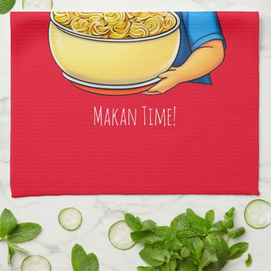 Makan Time Theedoek (Gevouwen)