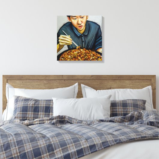 Makan Time - Wrapped Canvas Art Print (Insitu (Slaapkamer))