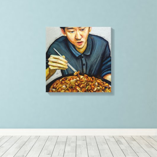 Makan Time - Wrapped Canvas Art Print (Insitu (Houten vloer))