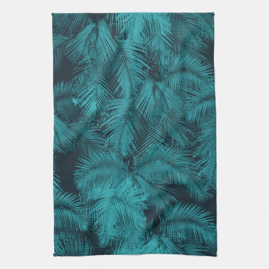 Makana Palms Hawaïaanse tropische keukenhanddoek (Verticaal)