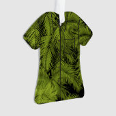 Makana Palms Hawaiian Tropical Leaves Aloha Shirt Ornament (voorkant)