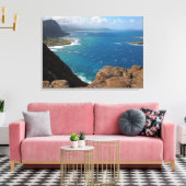 Makapuu Beach Canvas Afdruk (Insitu (Woonkamer))