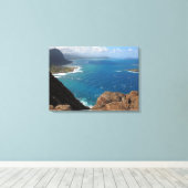 Makapuu Beach Canvas Afdruk (Insitu (Houten vloer))