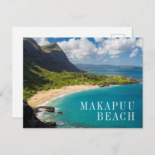 Makapuu Beach Coastline Briefkaart (Voorkant / Achterkant)
