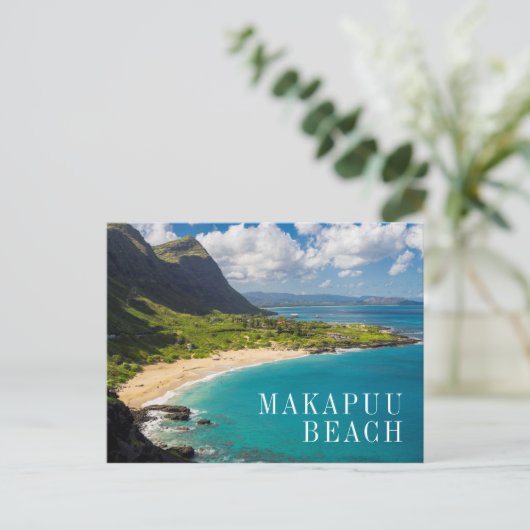 Makapuu Beach Coastline Briefkaart (Staand voorkant)