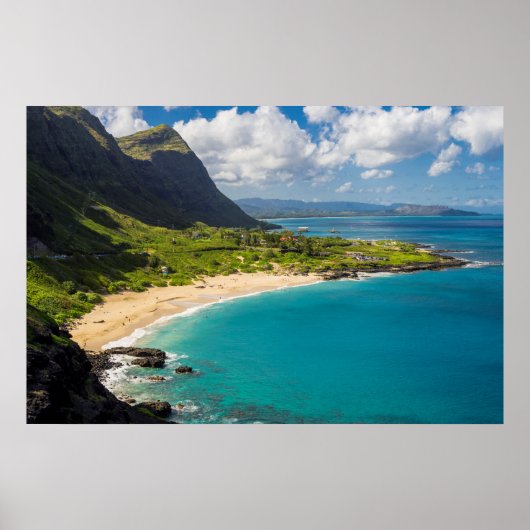 Makapuu Beach Coastline Poster (Voorkant)
