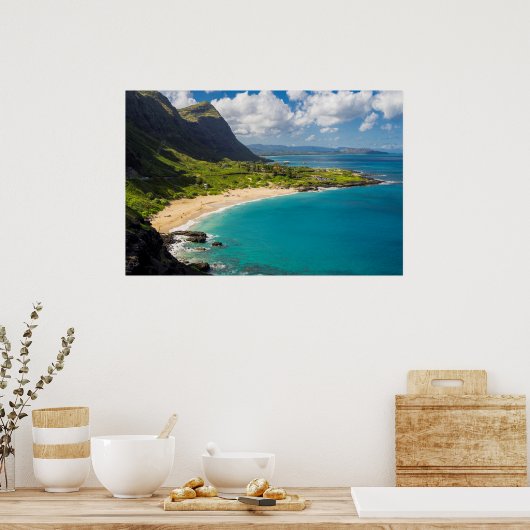 Makapuu Beach Coastline Poster (Keuken)
