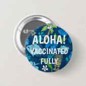 Makapuu Beach Hawaiian Batik Aloha gevaccineerd Ronde Button 5,7 Cm (Voorkant /achterkant)