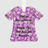 Makapuu Beach Hawaiian Batik Aloha Shirt Ornament (achterkant)