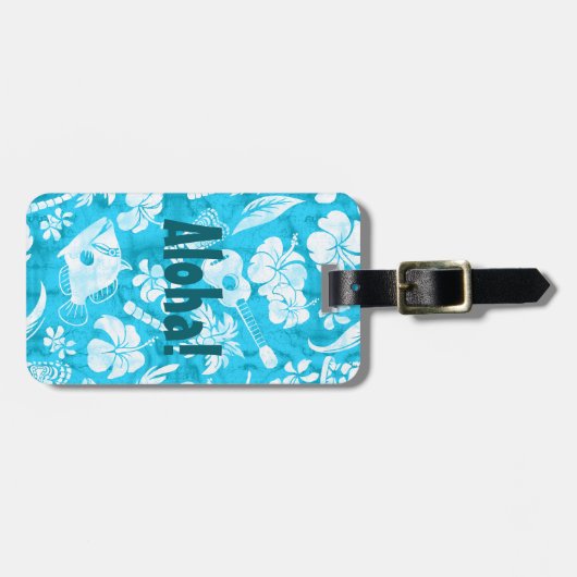 Makapuu Beach Hawaiian Batik Bagagelabels (Voorkant horizontaal)