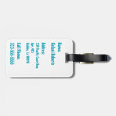 Makapuu Beach Hawaiian Batik Bagagelabels (Achterkant horizontaal)