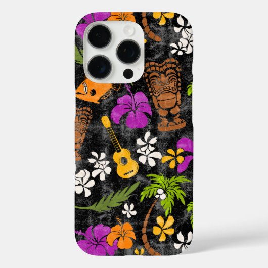 Makapuu Beach Hawaiian Batik Black Multi Case-Mate iPhone Case (Achterkant)
