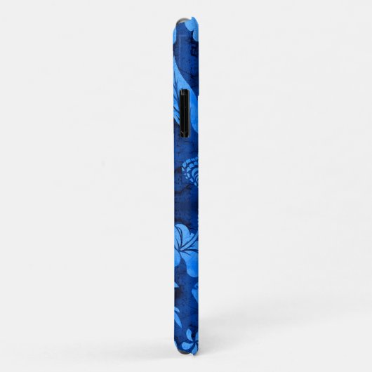 Makapuu Beach Hawaiian Batik Blue Case-Mate iPhone Case (Achterkant/rechts)