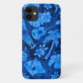Makapuu Beach Hawaiian Batik Blue Case-Mate iPhone Case (Achterkant)