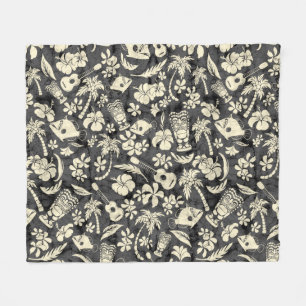 Makapuu Beach Hawaiian Batik Fleece Deken