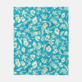 Makapuu Beach Hawaiian Batik Fleece Deken (Voorkant)