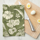 Makapuu Beach Hawaiian Batik Keukenhanddoek (Quarter Fold)