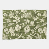 Makapuu Beach Hawaiian Batik Keukenhanddoek (Horizontaal)