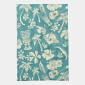 Makapuu Beach Hawaiian Batik Kitchen Towel Theedoek (Verticaal)