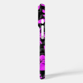 Makapuu Beach Hawaiian Batik Magenta Black Case-Mate iPhone Case (Achterkant / Links)