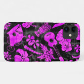 Makapuu Beach Hawaiian Batik Magenta Case-Mate iPhone Case (Achterkant (horizontaal))