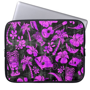 Makapuu Beach Hawaiian Batik Neoprene Wetsuit suit Laptop Sleeve