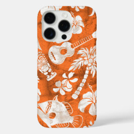 Makapuu Beach Hawaiian Batik Oranje iPhone 16 Pro Hoesje