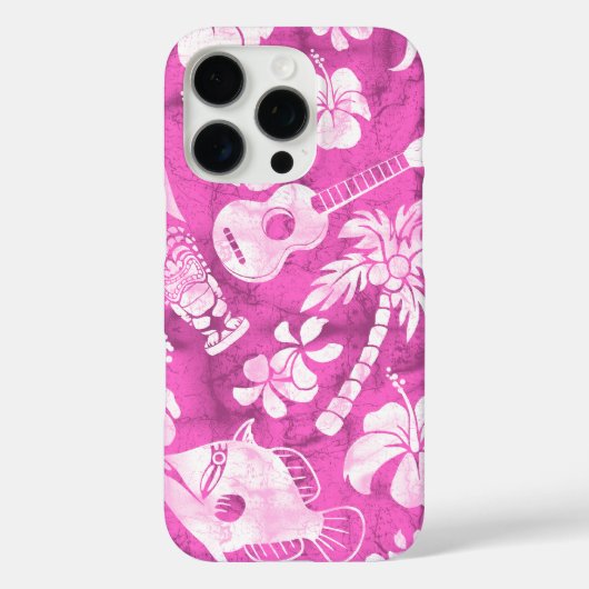 Makapuu Beach Hawaiian Batik Pink Case-Mate iPhone Case (Achterkant)