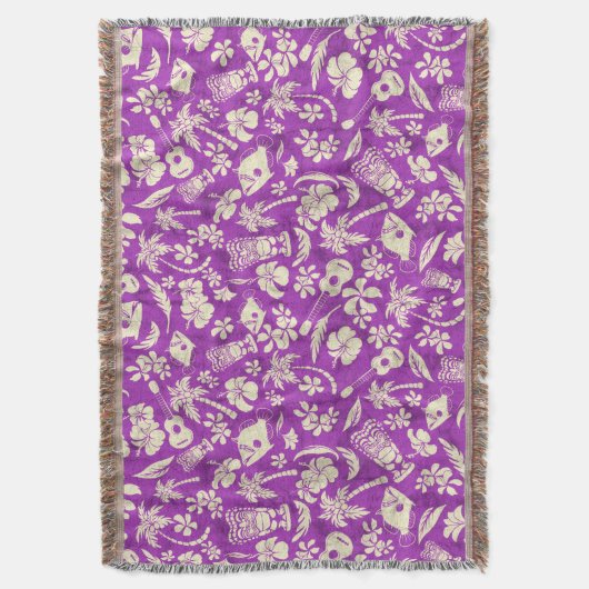 Makapuu Beach Hawaiian Batik Throw Blankets Deken (Voorkant Verticaal)