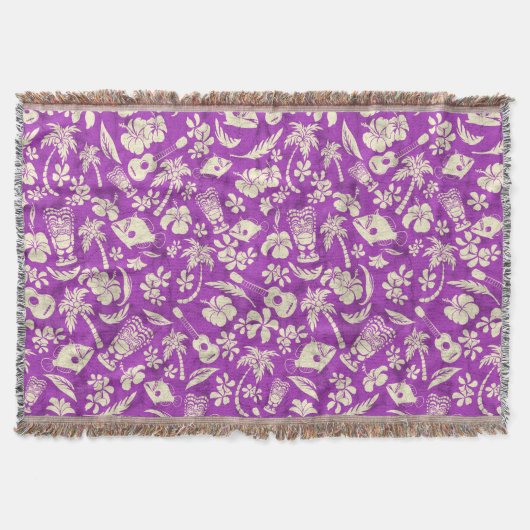 Makapuu Beach Hawaiian Batik Throw Blankets Deken (Voorkant)