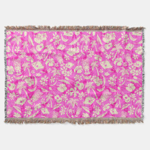 Makapuu Beach Hawaiian Batik Throw Blankets Deken