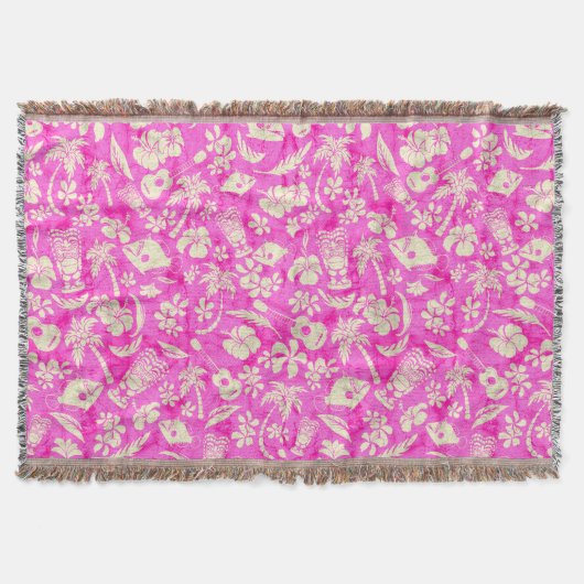 Makapuu Beach Hawaiian Batik Throw Blankets Deken (Voorkant)