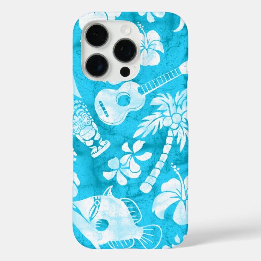Makapuu Beach Hawaiian Batik Turquoise Case-Mate iPhone Case (Achterkant)