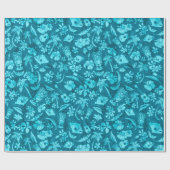 Makapuu Beach Hawaiian Batik Wrapping Paper Cadeaupapier (Vlak)