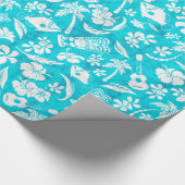 Makapuu Beach Hawaiian Batik Wrapping Paper Cadeaupapier (Hoek)