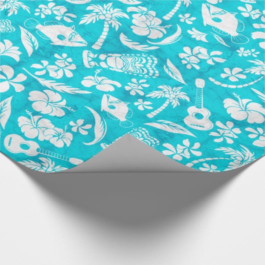 Makapuu Beach Hawaiian Batik Wrapping Paper Cadeaupapier (Hoek)