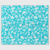 Makapuu Beach Hawaiian Batik Wrapping Paper Cadeaupapier (Vlak)