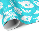 Makapuu Beach Hawaiian Batik Wrapping Paper Cadeaupapier (Rol Hoek)