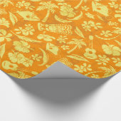 Makapuu Beach Hawaiian Batik Wrapping Paper Cadeaupapier (Hoek)