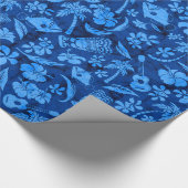 Makapuu Beach Hawaiian Batik Wrapping Paper Cadeaupapier (Hoek)