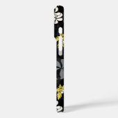 Makapuu Beach Hawaiian Batik Zwart Grijs Case-Mate iPhone Case (Achterkant / Links)