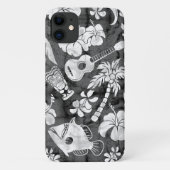 Makapuu Beach Hawaiian Charcoal Gray Batik Case-Mate iPhone Case (Achterkant)